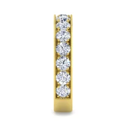 Online Gabriel & Co. Padua - 14K Yellow Gold Micro Pave Set Diamond Anniversary Band - 1.75 ct