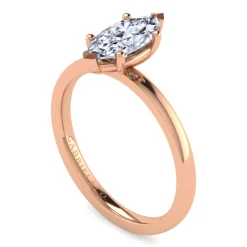 Gabriel & Co. Paula - 14K Rose Gold Marquise Shape Diamond Engagement Ring