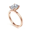 Gabriel & Co. Paula - 14K Rose Gold Oval Diamond Engagement Ring