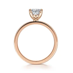 Gabriel & Co. Paula - 14K Rose Gold Oval Diamond Engagement Ring