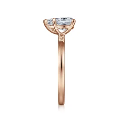 Hot Gabriel & Co. Paula - 14K Rose Gold Pear Shape Diamond Engagement Ring