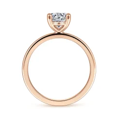 Sale Gabriel & Co. Paula - 14K Rose Gold Round Diamond Engagement Ring