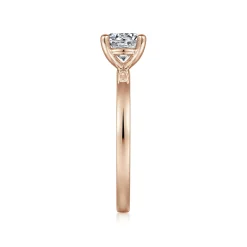 Sale Gabriel & Co. Paula - 14K Rose Gold Round Diamond Engagement Ring