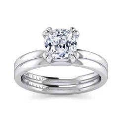 Online Gabriel & Co. Paula - 14K White Gold Cushion Cut Diamond Engagement Ring