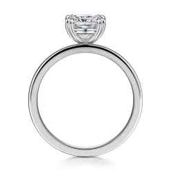 Discount Gabriel & Co. Paula - 14K White Gold Cushion Cut Diamond Engagement Ring