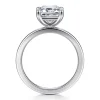 Gabriel & Co. Paula - 14K White Gold Emerald Cut Diamond Engagement Ring