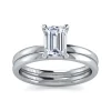 Online Gabriel & Co. Paula - 14K White Gold Emerald Cut Diamond Diamond Engagement Ring