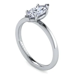 Discount Gabriel & Co. Paula - 14K White Gold Marquise Shape Diamond Engagement Ring
