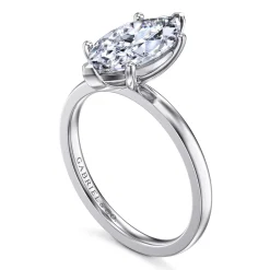 Discount Gabriel & Co. Paula - 14K White Gold Marquise Shape Diamond Engagement Ring
