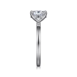 New Gabriel & Co. Paula - 14K White Gold Oval Diamond Engagement Ring