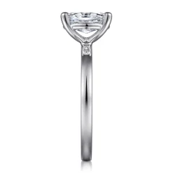 New Gabriel & Co. Paula - 14K White Gold Oval Diamond Engagement Ring