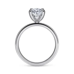 Outlet Gabriel & Co. Paula - 14K White Gold Oval Diamond Engagement Ring
