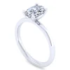 Best Gabriel & Co. Paula - 14K White Gold Oval Diamond Engagement Ring