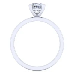 Best Gabriel & Co. Paula - 14K White Gold Oval Diamond Engagement Ring