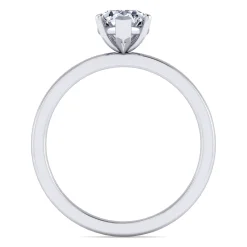New Gabriel & Co. Paula - 14K White Gold Pear Shape Diamond Engagement Ring