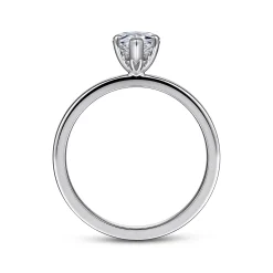 Sale Gabriel & Co. Paula - 14K White Gold Pear Shape Diamond Engagement Ring