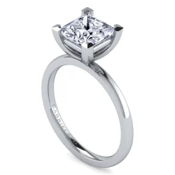 Online Gabriel & Co. Paula - 14K White Gold Princess Cut Diamond Engagement Ring