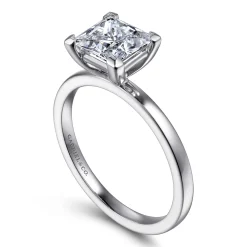 Sale Gabriel & Co. Paula - 14K White Gold Princess Cut Diamond Engagement Ring