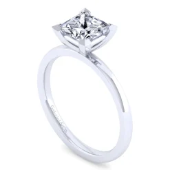 Discount Gabriel & Co. Paula - 14K White Gold Princess Cut Diamond Engagement Ring