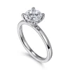 Outlet Gabriel & Co. Paula - 14K White Gold Round Diamond Engagement Ring