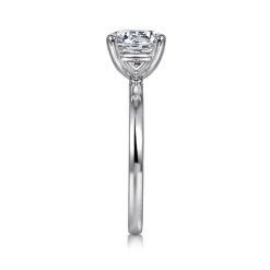 Outlet Gabriel & Co. Paula - 14K White Gold Round Diamond Engagement Ring