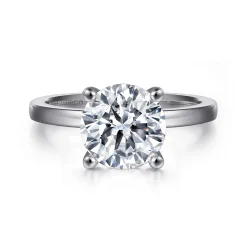 Sale Gabriel & Co. Paula - 14K White Gold Round Diamond Engagement Ring