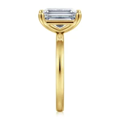 Outlet Gabriel & Co. Paula - 14K Yellow Gold Emerald Cut Diamond Engagement Ring