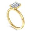 Sale Gabriel & Co. Paula - 14K Yellow Gold Emerald Cut Diamond Diamond Engagement Ring