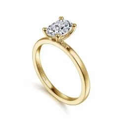 Online Gabriel & Co. Paula - 14K Yellow Gold Oval Diamond Engagement Ring