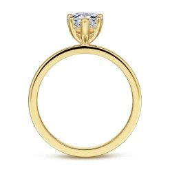 Online Gabriel & Co. Paula - 14K Yellow Gold Pear Shape Diamond Engagement Ring