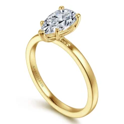 Online Gabriel & Co. Paula - 14K Yellow Gold Pear Shape Diamond Engagement Ring