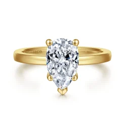 Online Gabriel & Co. Paula - 14K Yellow Gold Pear Shape Diamond Engagement Ring
