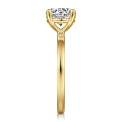 Clearance Gabriel & Co. Paula - 14K Yellow Gold Round Diamond Engagement Ring