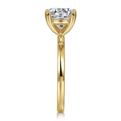 Outlet Gabriel & Co. Paula - 14K Yellow Gold Round Diamond Engagement Ring