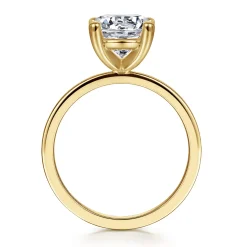 Outlet Gabriel & Co. Paula - 14K Yellow Gold Round Diamond Engagement Ring