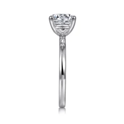 Gabriel & Co. Paula - Platinum Round Diamond Solitaire Engagement Ring