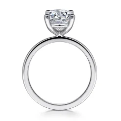 Gabriel & Co. Paula - Platinum Round Diamond Solitaire Engagement Ring