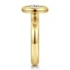 Hot Gabriel & Co. Pauline - 14K Yellow Gold Bezel Set Round Diamond Engagement Ring