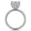 Gabriel & Co. Peace - 14K White Gold Elongated Cushion Diamond Engagement Ring