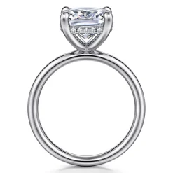 Gabriel & Co. Peace - 14K White Gold Elongated Cushion Diamond Engagement Ring