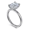 Sale Gabriel & Co. Peace - 14K White Gold Elongated Cushion Diamond Engagement Ring