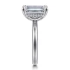 Online Gabriel & Co. Peace - 14K White Gold Emerald Cut Diamond Engagement Ring