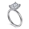 Online Gabriel & Co. Peace - 14K White Gold Emerald Cut Diamond Engagement Ring