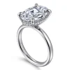Outlet Gabriel & Co. Peace - 14K White Gold Oval Diamond Engagement Ring