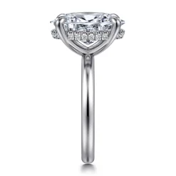 Outlet Gabriel & Co. Peace - 14K White Gold Oval Diamond Engagement Ring