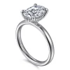 Online Gabriel & Co. Peace - 14K White Gold Oval Diamond Engagement Ring