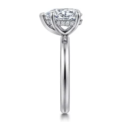 Online Gabriel & Co. Peace - 14K White Gold Pear Shape Diamond Engagement Ring