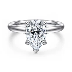 Online Gabriel & Co. Peace - 14K White Gold Pear Shape Diamond Engagement Ring
