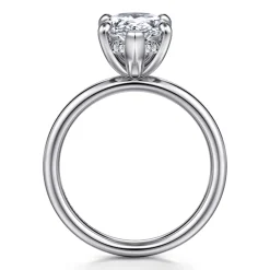 Outlet Gabriel & Co. Peace - 14K White Gold Pear Shape Diamond Engagement Ring