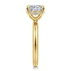 Gabriel & Co. Peace - 14K Yellow Gold Elongated Cushion Diamond Engagement Ring